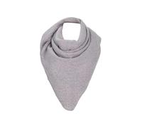 malito S601 - Morbida sciarpa triangolare da donna, tinta unita, lunga e soffice, XXL, grigio chiaro, Taglia unica