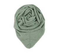 malito S601 - Morbida sciarpa triangolare da donna, tinta unita, lunga e soffice, XXL, verde tiglio, Taglia unica