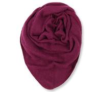 malito - Sciarpa triangolare morbida da donna, tinta unita e stampa leopardata, lunga e soffice, XXL, S601, Bacca scura, Taglia unica