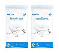 Maliton Confezione da 80 sacchetti usa e getta per vasino da viaggio con coulisse, fodere per vasino da viaggio adatte a vasini OXO Tot 2 in 1, borse universali per addestramento al vasino per