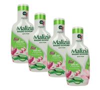 MALIZIA Bagno Schiuma Monoi 1000 ml Bagnoschiuma Nutriente - 4 PEZZI