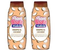 Malizia Bagnodoccia Schiuma Tropical Coconut - Profumo Fresco e Esotico di Cocco - Formula Delicata e Cremosa - Pelle Morbida e Idratata - Formato Famiglia 500 ml (2)