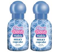 Malizia Bon Bons Profumo Donna Eau de Toilette Spray 50 ml - Fragranze Varie - Profumo Dolce per Ragazze e Giovani Donne (Milky Cupcake 2 Unità)