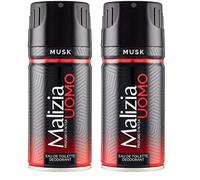 Malizia Deo Spray Uomo Musk, 150ml (Confezione da 2)