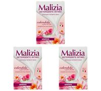 MALIZIA | Detergente Intimo Calendula, 200ml (Confezione da 3)