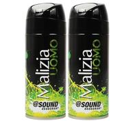 Malizia Uomo Profumo d’Intesa Deodorante Spray 100 ml - Eau de Toilette Maschile, Fragranza Intensa e Duratura, Freschezza per Tutto il Giorno (Sound 2 Unità)