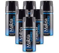 Malizia Uomo Profumo d’Intesa Deodorante Spray 150 ml - Eau de Toilette Maschile, Fragranza Intensa e Duratura, Freschezza per Tutto il Giorno (Skyline 6 Unità)