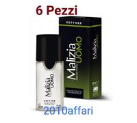 Malizia Uomo Vetiver Profumo D'intesa Eau De Toilette 50 ml Spray - 6 Pezzi