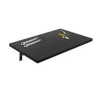 Malkoaswe Tavolo pieghevole da parete piccolo, da parete, pieghevole, da lavoro, da lavoro, per computer portatile, da parete, per camera da letto, soggiorno, 81 x 45,5 x 25 cm, nero