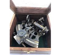 MALLA INCORPORATION ; A TRULY HANDCRAFTED FOR YOU Bellissimo sestante di navigazione tedesco in ottone lavorato a mano con scatola di legno | Sestante in ottone originale | Strumento per navi |