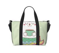 Mallard - Borsone da viaggio pieghevole con stampa di anatre, borsa da viaggio, borsa da viaggio per il fine settimana, per donne e uomini, Sirena Magica, One Size, Borsone da viaggio