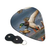 Mallard Duck plettro per chitarra set da 6 pezzi per chitarra acustica, chitarra elettrica, basso, ukulele - sottile, medio e spesso