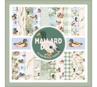 Mallard Duck Scrapbook Paper: Cottagecore Waterfowl Bird Pattern Craft Paper Pad For Scrapbooking, Mixed Media, Junk Journals & Paper Crafts; 8.5 x 8.5"