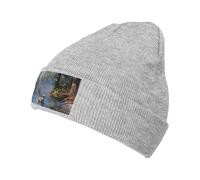 Mallard Ducks - Cappello da nuoto lavorato a maglia, colore: nero, adatto per uomini e donne, viaggi all'aperto, attività invernali, Grigio, Taglia unica