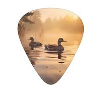 Mallard Ducks - Coppia di plettri galleggianti per chitarra, di dimensioni sottili, medie e spesse, set da 12 pezzi, adatti per chitarra elettrica e vari strumenti