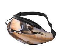Mallard Ducks Marsupio in vita, grande marsupio alla moda per donne e uomini, tasche sicure con cerniera regolabile, per viaggi, feste, sport, corsa, escursionismo, uso quotidiano, 3D, Taglia unica