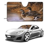 Mallard Ducks - Parasole per parabrezza auto, berlina, SUV, camion, universale, riflettente, per finestrini anteriori, pieghevole, protegge dai raggi UV e mantiene l'interno fresco, 129,5 x 71,1 cm