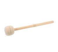 Mallet da Grancassa in Feltro con Manico in Acero Khaki | Impugnatura Ergonomica, Presa Confortevole, Accessorio per Strumenti a Percussione