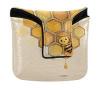 Mallet Putter Copertura Della Testa Chiusura Magnetica Carino Api Vintage Putter Headcovers per Mallets e Piazza Cuoio DELL'UNITÀ di elaborazione funda para Palos de Golf de práctica