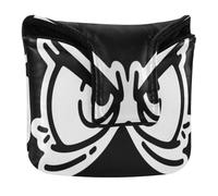 Mallet Putter Copertura Magnetica Snap Angry Eyes Nero Golf Regali per Mallet Piazza Impermeabile Cuoio DELL'UNITÀ di elaborazione funda protectora para Palos de Golf