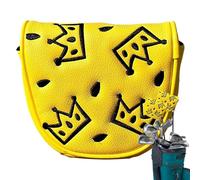 Mallet Putter Cover - Custodia magnetica in pelle PU per golf, protezione per la testa interna morbida per una vestibilità sicura e prevenzione dei per corso, guida, pratica, allenamento