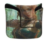 Mallet Putter Covers Magnetic Putters Headcover per la maggior parte delle marche impermeabili in pelle sintetica Archers Game Anime Girl