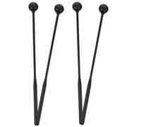 Mallets per Xilofono e Marimba in Gomma Nera, 2 Paia | Bacchette in Plastico, senza Sbavature, Uso Pratico, per Professionisti e Principianti