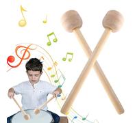 Mallets Percussion - 2 x Marching Bass Drum Mallets, comoda bacchetta in legno | Fascia musicale antiscivolo per gli amanti della musica professionisti per strumenti a nastro, bacchette in