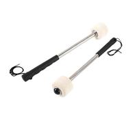 Mallets Percussion, Bass Drum Felt Head Sticks, Soft Anti Slip Set of 2, 11.81x1.97 Inch Ideal for Adults, Performance, Concert, Classroom Practice, Orchestra, School Music Lessons