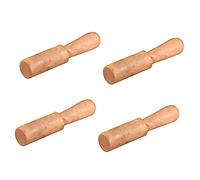 Malletto in Legno per Ciotola Sonora Buddha, Set 4 Pezzi | Lavorazione Fine, Accessorio Pratico per Meditazione e Yoga, Colore Beige, per Persone che Seguono Buddhismo