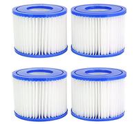 Mallez Cartuccia per Filtro per Bestway VI Compatibile con Pompe Lay-Z-Spa Modelli Miami, Vegas, Palm Springs, Monaco, 4 Filtros