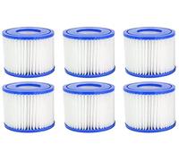 Mallez Cartuccia per Filtro per Bestway VI Compatibile con Pompe Lay-Z-Spa Modelli Miami, Vegas, Palm Springs, Monaco, 6 Filtros
