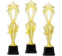 Malloom Trofeo in plastica per il primo posto del 3 ° 2 ° 1 ° posto per tornei sportivi divertente coppa premio per tornei sportivi, competizioni La maggior parte degli sport scolastici