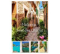 Mallorca - Insel des Glücks (Tischkalender 2026 DIN A5 hoch), CALVENDO Monatskalender: Herrliche hochformatige Fotoaufnahmen der Insel Mallorca, eine Reise quer über die Insel
