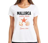 Mallorca Palma Beach Spain 2026 - Maglietta da donna con stella marina