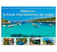 Mallorca - Schöne Impressionen der Insel (Tischkalender 2026 DIN A5 quer), CALVENDO Monatskalender: Herrliche Bilder der Insel Mallorca zum Genießen