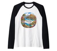 Mallorca, Spagna, Europa Maglia con Maniche Raglan