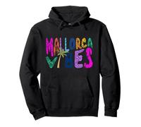 Mallorca Vibes Isole Baleari Boho Astratto Conchiglia Oceano Felpa con Cappuccio