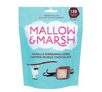 Mallow & Marsh Bolsa de malvavisco de vainilla y chocolate con leche - 100 g, paquete de 2