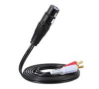 Malloy 1,5 m / 5 piedi Stereo Audio splitter Patch Y. 1 XLR Femmina a 2 Spina