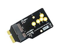 Malloy 1 Pezzo Modulo WiFi6 AX200/201/210 A Scheda Adattatore da 12 + 6 Pin Supporto Modulo M.2 Chiave A/e 2230 Nero per Sostituire la Scheda BCM94360CS2