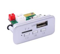 Malloy 1 Pezzo Scheda Decodificatore Bluetooth Wireless 5.0 Fai-da-Te MP3 WMA WAV, Decoder Scheda Audio da Auto 12V USB TF FM Radio Modulo Vivavoce Lettore MP3