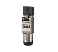 Malloy 1 Pz Connettori per Cavi Ethernet RJ45 Cat7 RJ45 Spina di Terminazione Facile Attrezzi in Metallo 2000 MHz 40G LAN 22 AWG - 24 AWG Facile da Usare