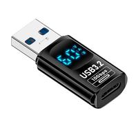 Malloy 1 Pz Display LED Digitale Adattatore USB 3.2 10 Gbps 36-60 W Misuratore di Potenza Tester Chip Intelligente Trasmissione Dati Estensione USB C B