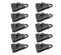 Malloy 10 Clip per Teloni, Impugnatura Resistente, Morsetti per Teloni, Clip per Copertura della Piscina, Elementi di Fissaggio per Tende, per Tende da Sole, All'Aperto, Durevoli e Facili da