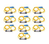 Malloy 10 Pezzi/Set Ftth SC UPC 1X2 Plc Splitter In Fibra Ottica Monomodale Ftth Splitter In Fibra Ottica Fbt Accoppiatore Conveniente Multifunzionale Ottico
