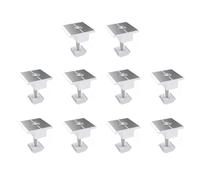 Malloy 10 Pz Morsetto Solare Regolabile Staffa per Pannello Solare Morsetto Ampio Supporto Fotovoltaico per di Solari 35 mm Durevole Facile da Installare Facile da Usare