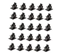 Malloy 100 Pezzi di Supporti Autoadesivi per Cavi Regolabili, Organizzatori di Cavi In Nylon Nero per Appendere e Sistemare Fili e Cavi. Clip per Cavi.