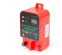 Malloy 10KM Electric Fence Bestiame Regolatore di Impulsi Ad Alta Tensione Display LCD Impermeabile Ad Alta Decibel Spina Europea