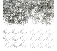 Malloy 1400 Punti Metallici per Saldatrice Plastica, Punti Metallici per Saldatura Plastica, Punti Metallici Caldo Ondulati 0,6 A 0,8 mm, Forniture per Saldatura per Saldatrice Plastica